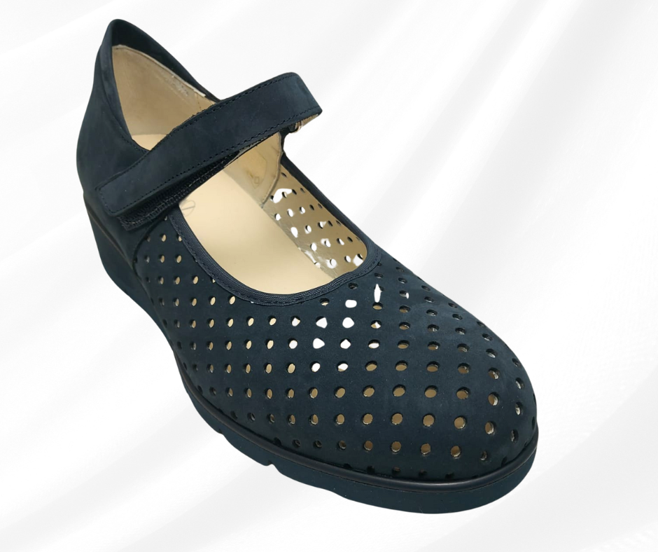 MARAL 105R BLU scarpa molto comoda donna predisposta per plantari ortopedici