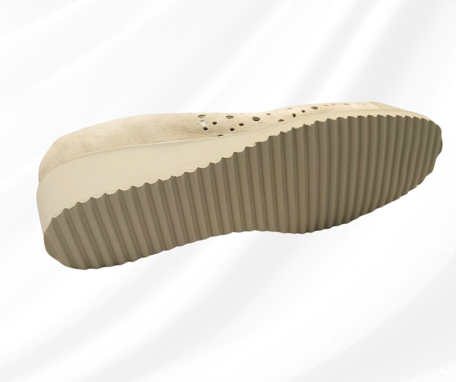 Anastasio 1319 sand scarpa comoda donna con zeppa predisposta per plantari
