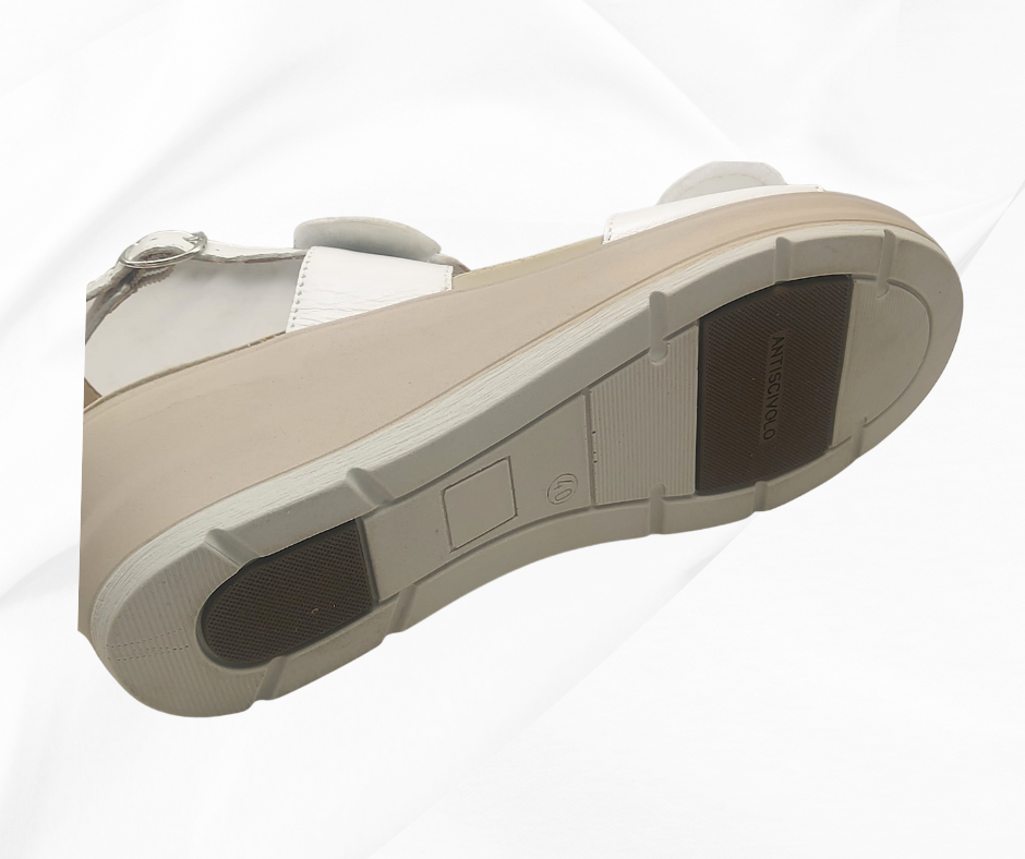 CINZIA SOFT 13637 BIANCO sandalo comoda con doppio stretch
