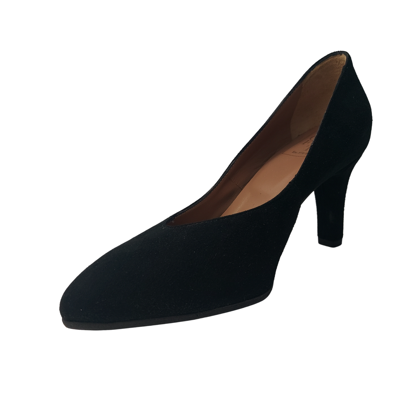 CONFORT 1433 DECOLTE COMODO DONNA IN CAMOSCIO CON TACCO