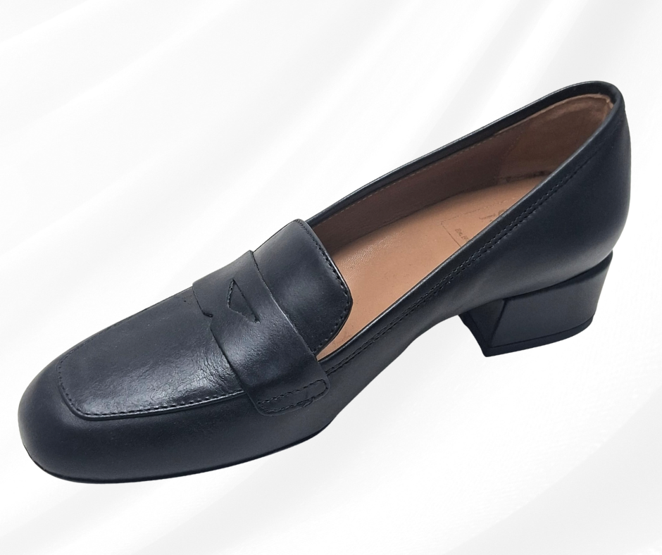 CONFORT 1487 RAK NERO mocassino comodo donna in pelle