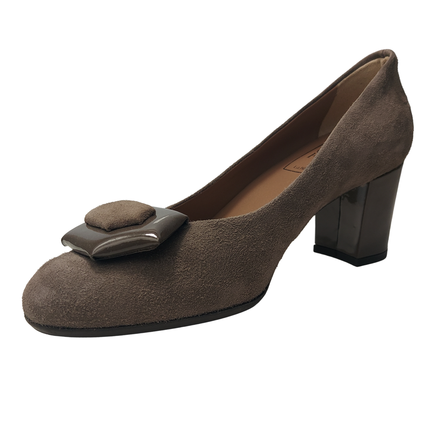 CONFORT 1504 CASTAGNO DECOLTE COMODO DONNA IN CAMOSCIO CON TACCO