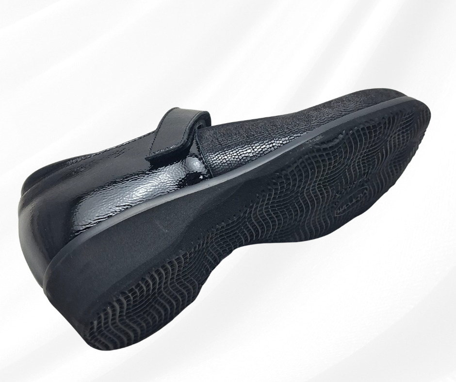 MARAL 2116 NERO scarpa comoda con cinturino predisposta per plantari