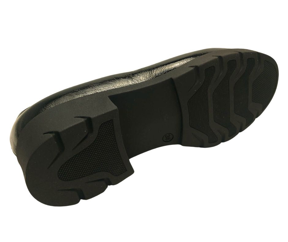 CONFORT 2266 NERO mocassino comodo in naplak