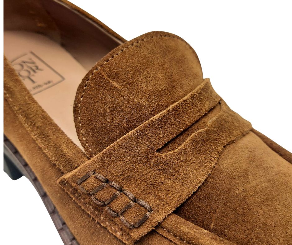 CONFORT 2329 TABACCO scarpa comoda donna accollata in camoscio