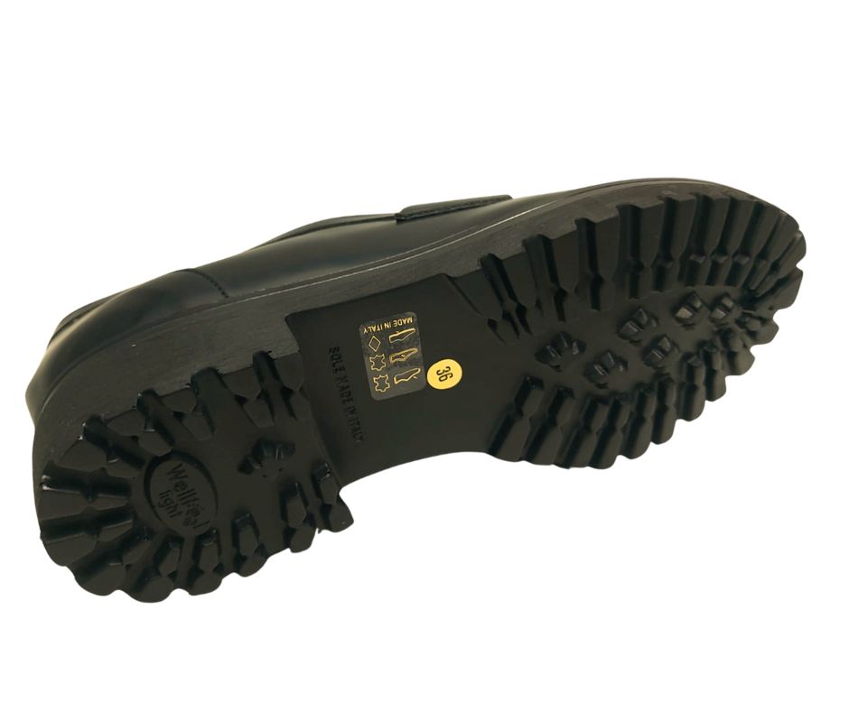 CONFORT 2489 NERO scarpa comoda donna accollata in pelle abrasivata