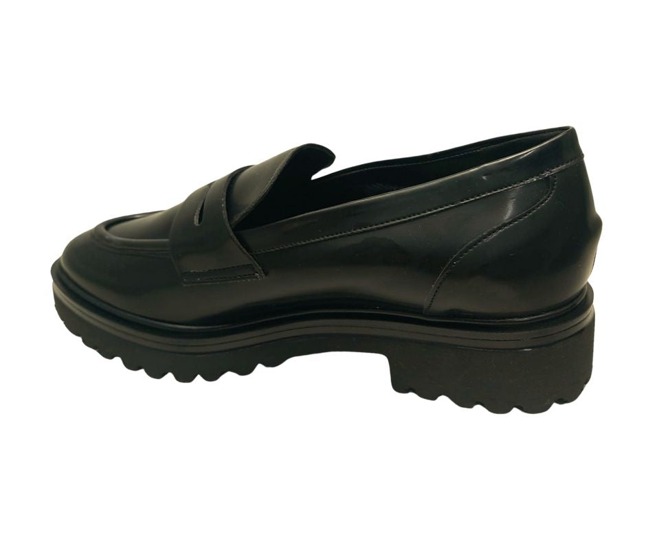 CONFORT 2489 NERO scarpa comoda donna accollata in pelle abrasivata