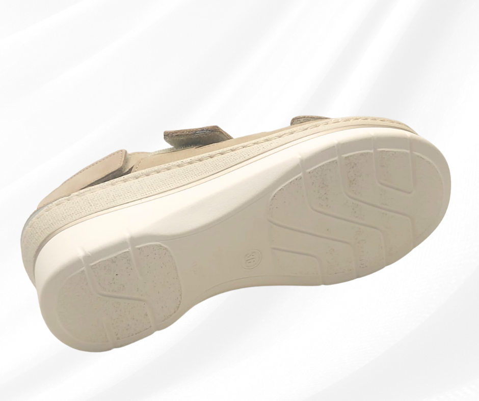 MARAL SHOES 362G CAMMELLO sandalo con doppio stretch a pianta larga