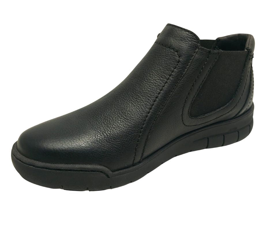 VALLEVERDE 36300 nero scarponcino con lampo comodo donna
