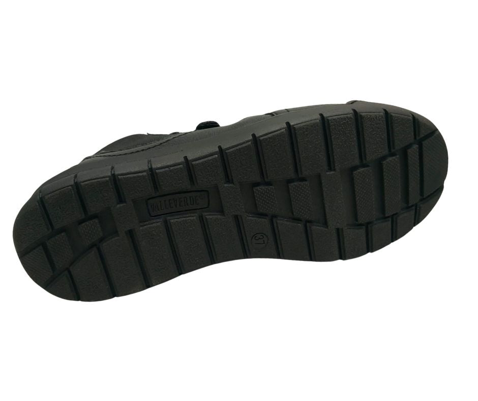 VALLEVERDE 36300 nero scarponcino con lampo comodo donna