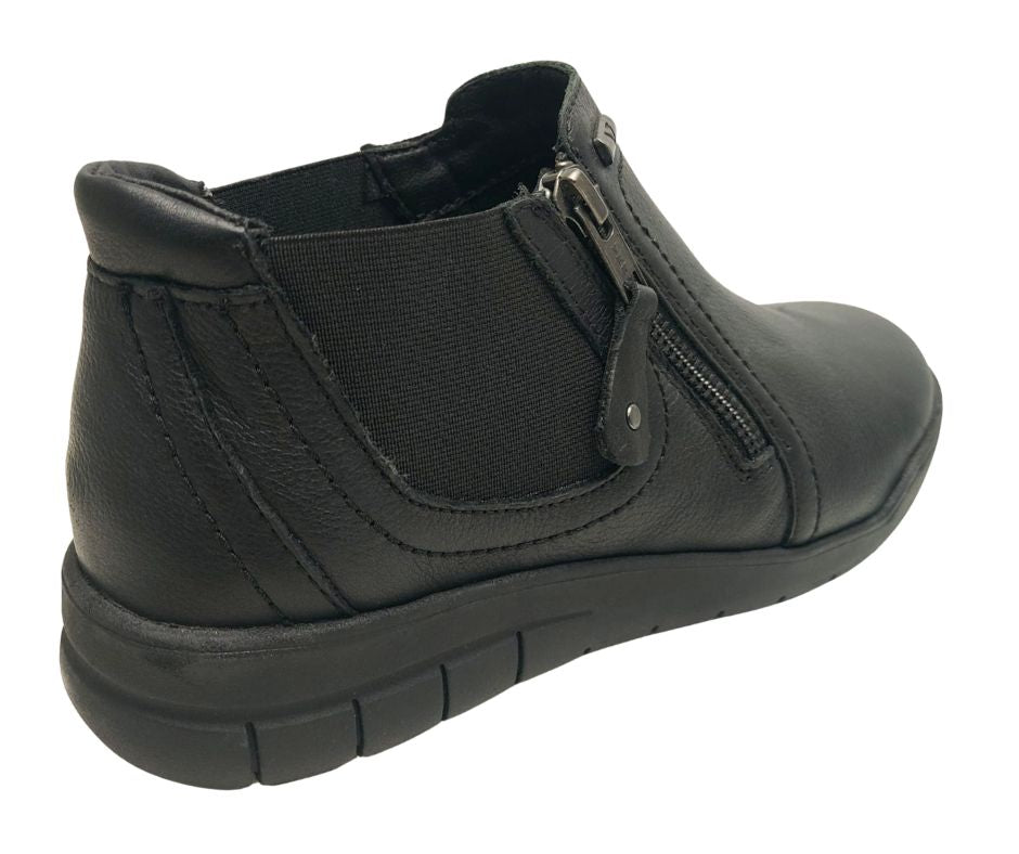 VALLEVERDE 36300 nero scarponcino con lampo comodo donna