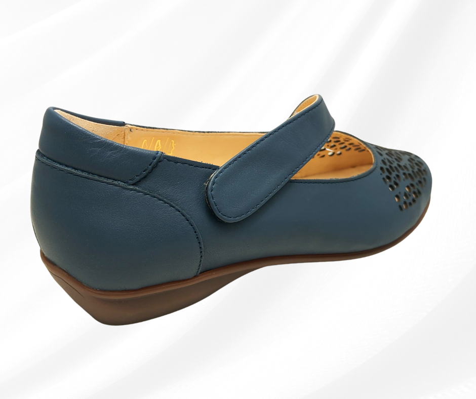 CARIM 4008 JEAN scarpa molto comoda donna con cinturino predisposta per plantari