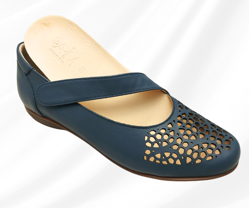 CARIM 4008 JEAN scarpa molto comoda donna con cinturino predisposta per plantari