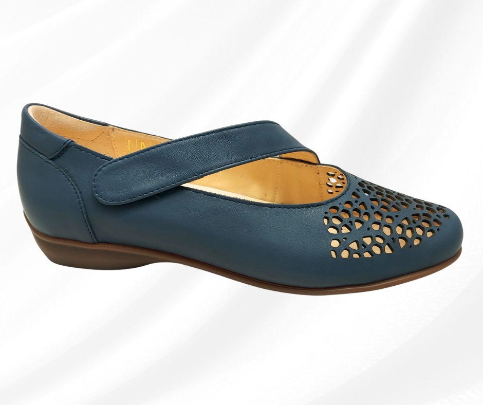 CARIM 4008 JEAN scarpa molto comoda donna con cinturino predisposta per plantari