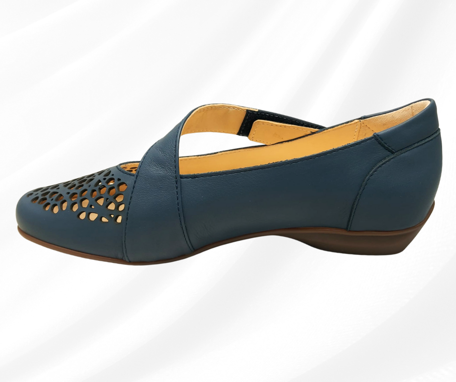 CARIM 4008 JEAN scarpa molto comoda donna con cinturino predisposta per plantari