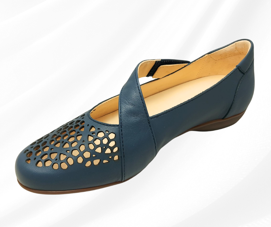 CARIM 4008 JEAN scarpa molto comoda donna con cinturino predisposta per plantari