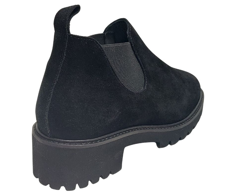 CARIM 4107 NERO scarponcino molto comodo in camoscio predisposto per plantari