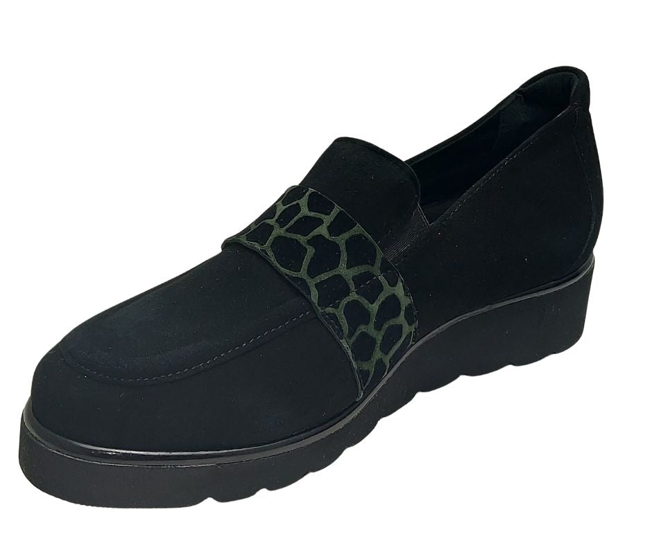CARIM 4119 NERO scarpa molto comoda slipon predisposta per plantari