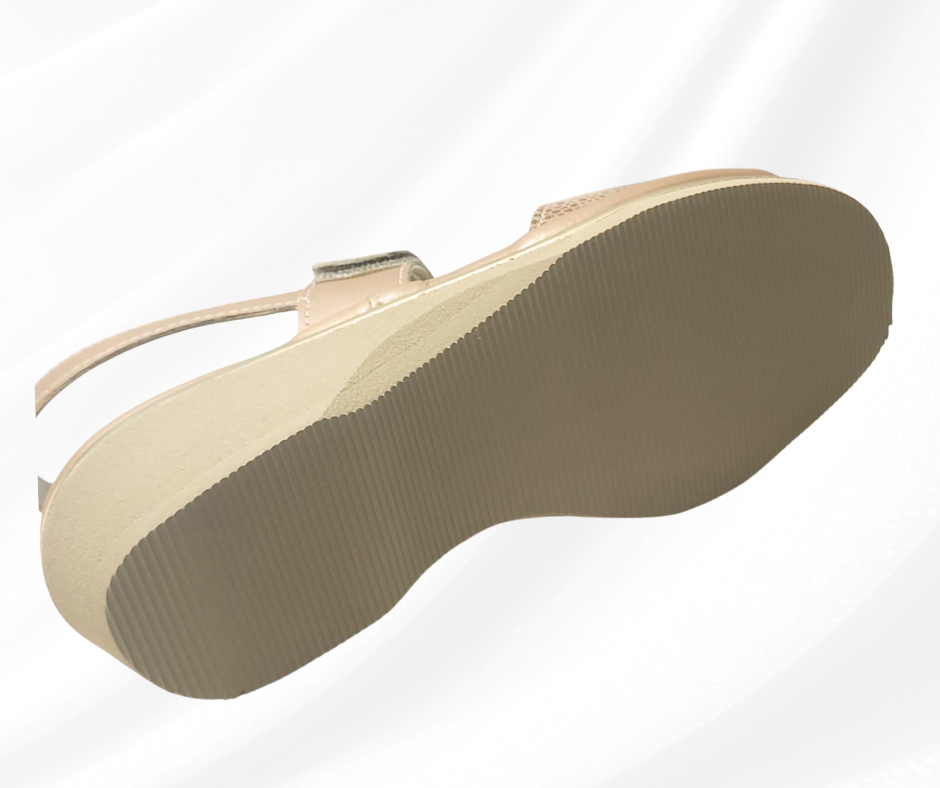 MARALSHOES 533A ORO sandalo anatomico molto comodo con stretch