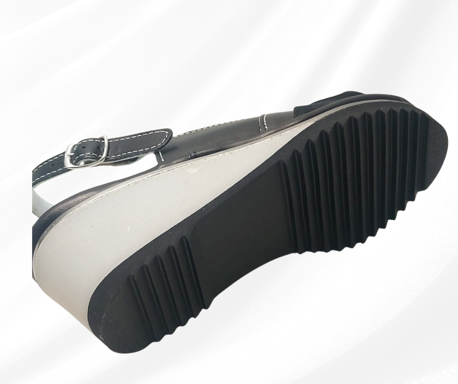 MARALSHOES 540Z NERO sandalo anatomico molto comodo per piedi sensibili