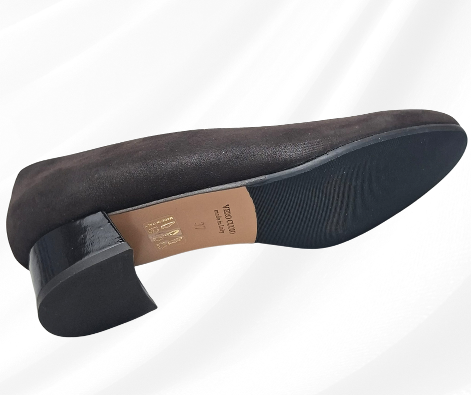 CONFORT 5465 testa di moro decolte' con tacco basso