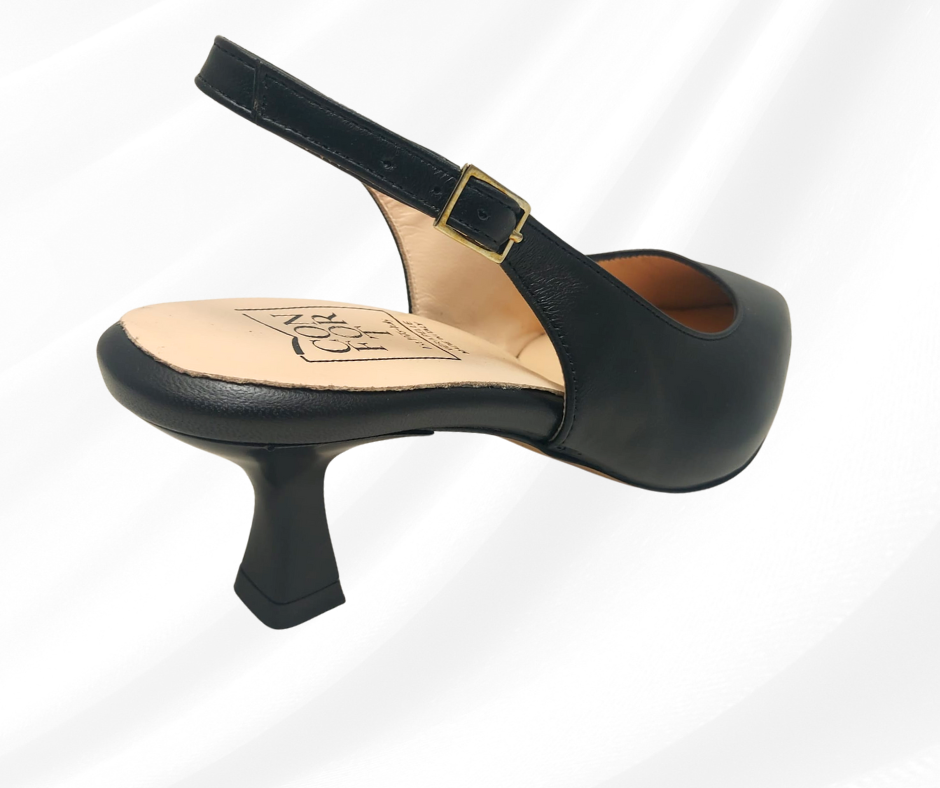 CONFORT 6443 RAK NERO chanel comodo con tacco