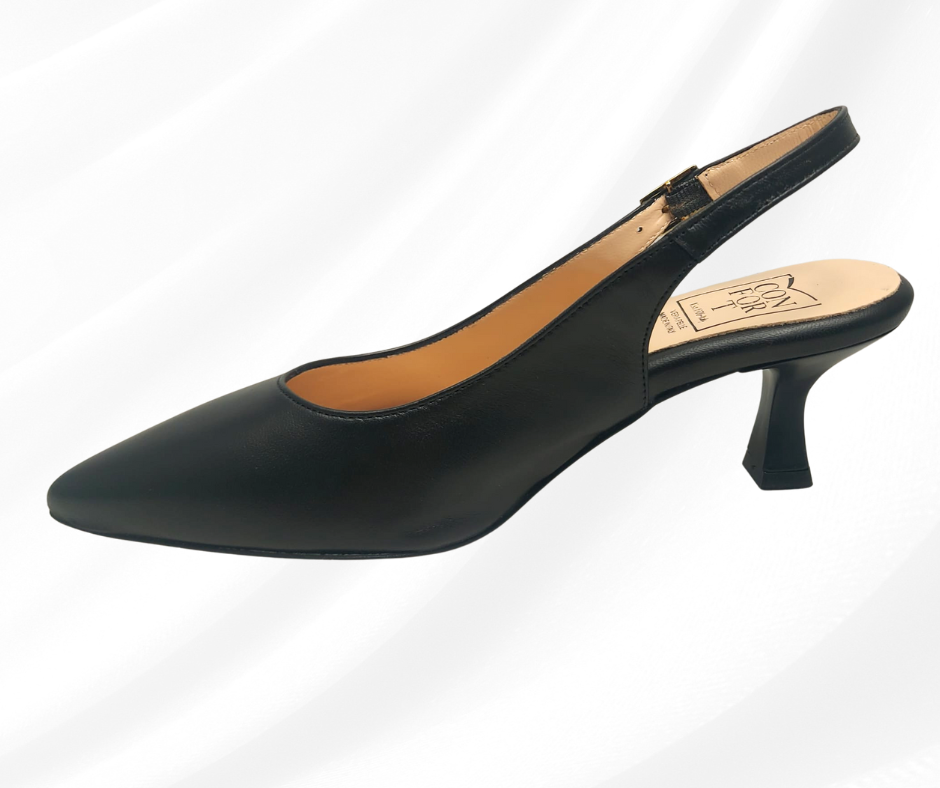 CONFORT 6443 RAK NERO chanel comodo con tacco