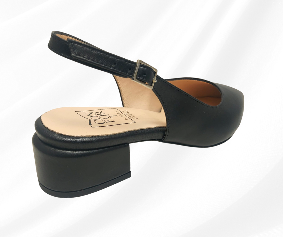 CONFORT 6445 RAK NERO chanel comodo con tacco basso