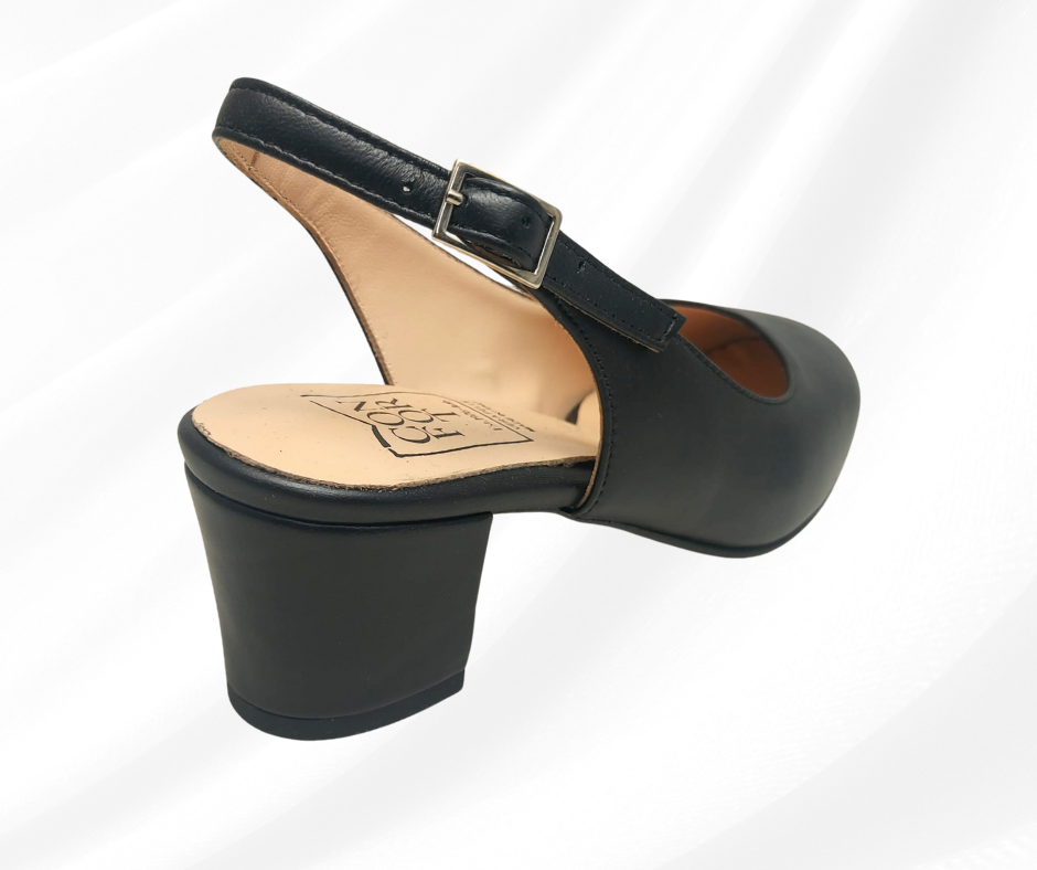 CONFORT 6720 NERO chanel comodo con tacco