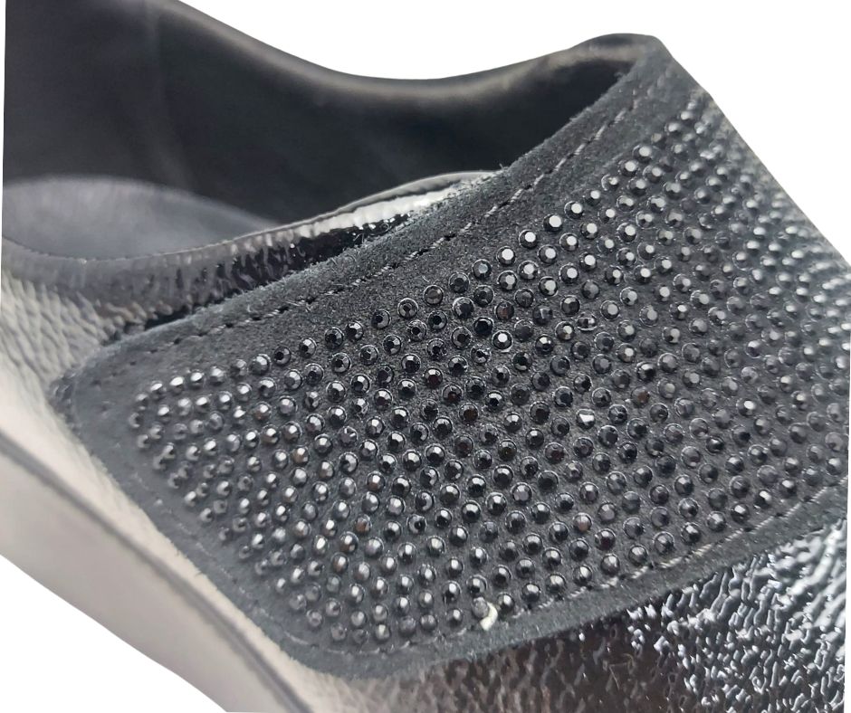 ENVAL SOFT 67616 NAPL NERO scarpa comoda a pianta larga con stretch