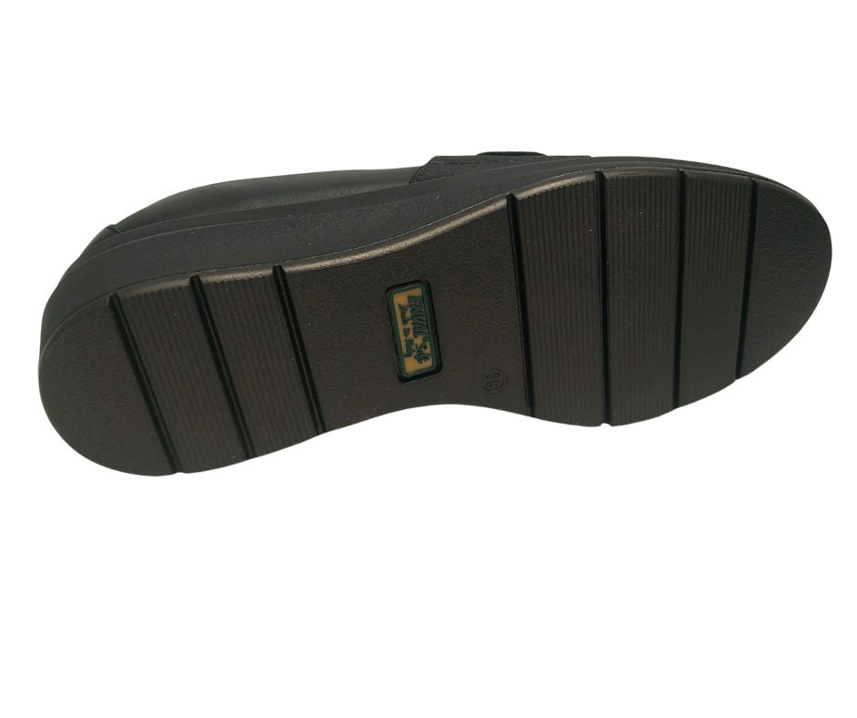 ENVAL SOFT 67632 nero scarpa comoda accollata con plantare in memoy foam