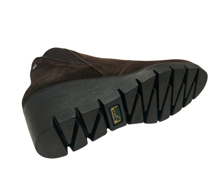 ENVAL SOFT 67695 TESTA DI MORO stivaletto in camoscio con zeppa