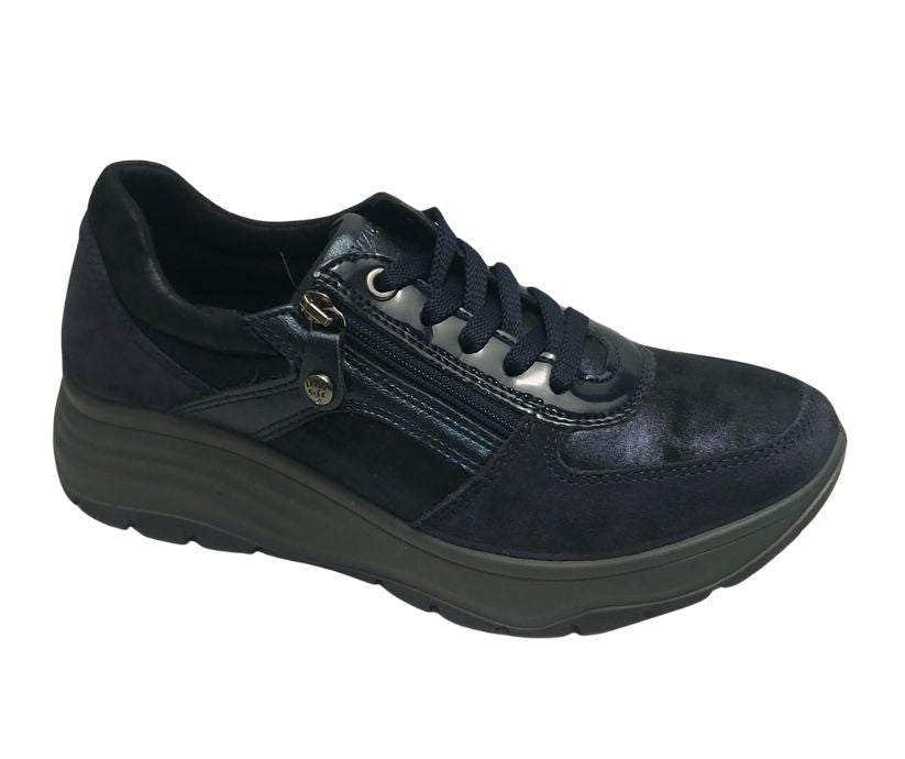 ENVAL SOFT 67765 BLU scarpa sportiva con lacci e lampo