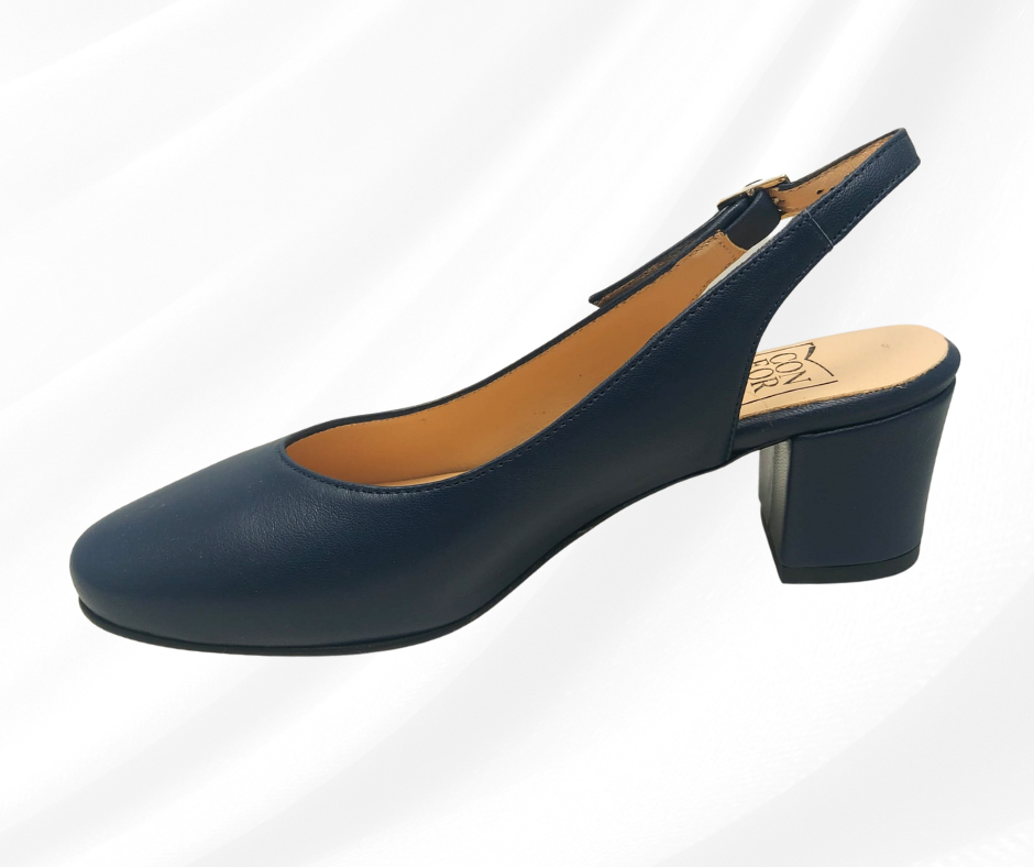 CONFORT 6915 BLU chanel comodo con tacco