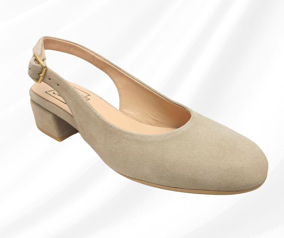 CONFORT 6936 BEIGE chanel comodo con tacco basso