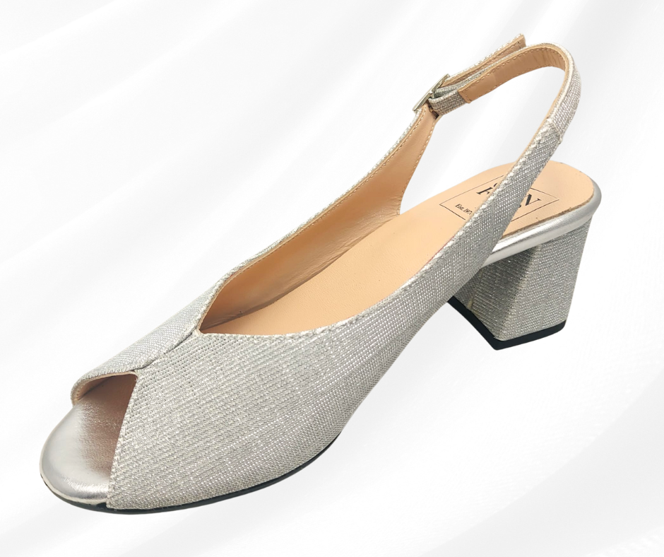 CONFORT 8502 ARGENTO GAL sandalo donna con tacco