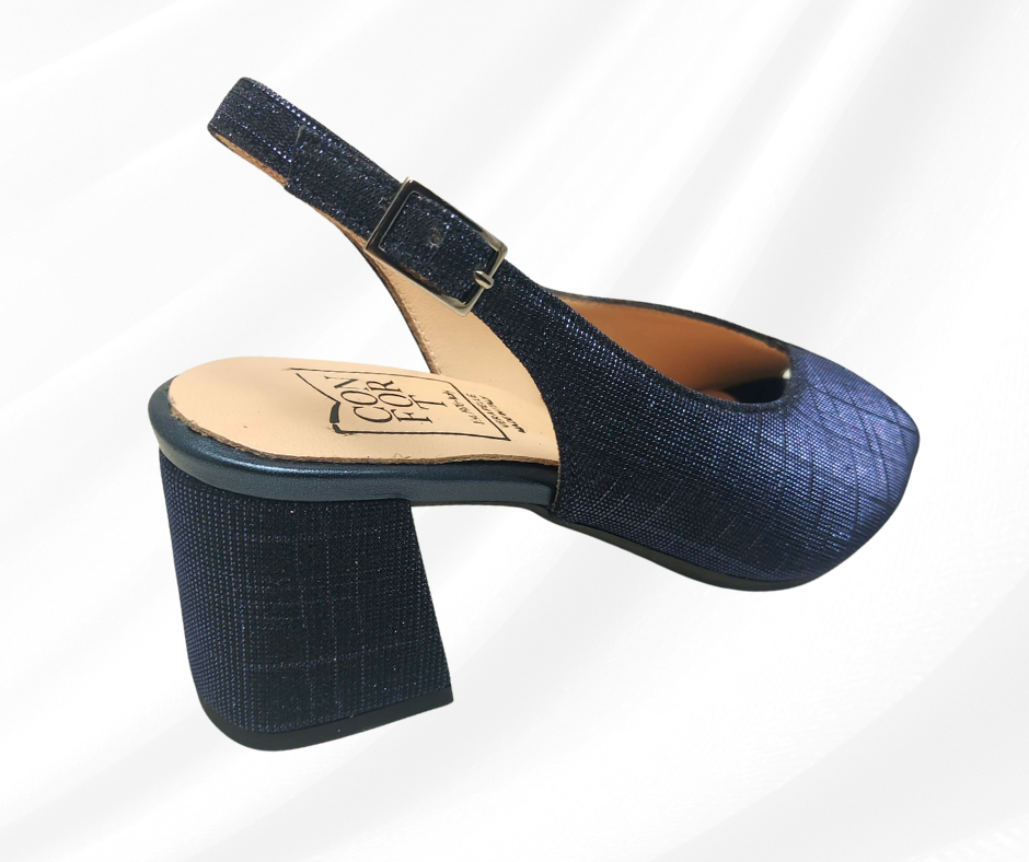 CONFORT 8502 BLU GAL sandalo donna con tacco