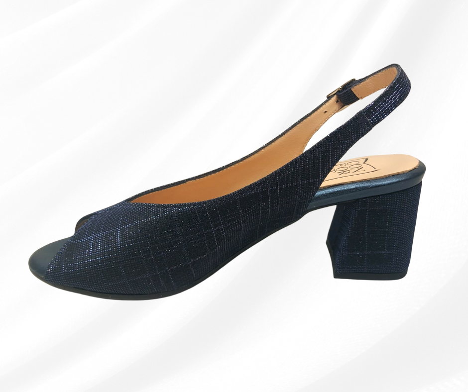 CONFORT 8502 BLU GAL sandalo donna con tacco