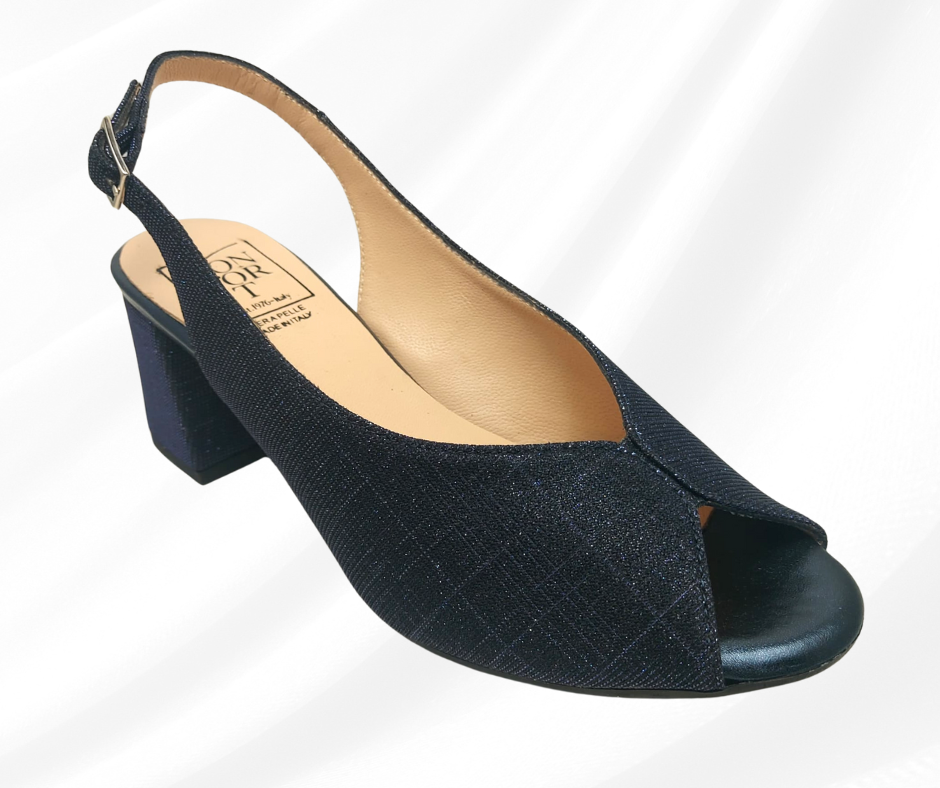 CONFORT 8502 BLU GAL sandalo donna con tacco