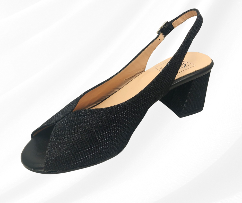 CONFORT 8502 NERO GAL sandalo donna con tacco