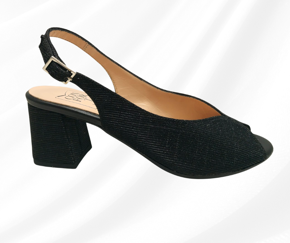 CONFORT 8502 NERO GAL sandalo donna con tacco