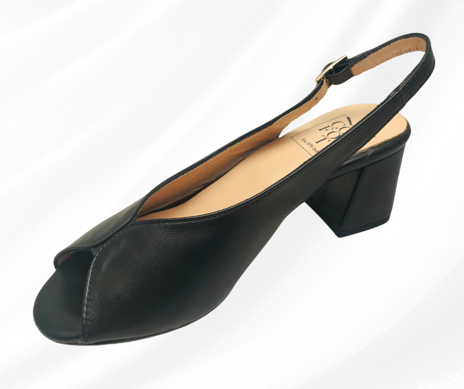 CONFORT 8502 NERO sandalo donna con tacco