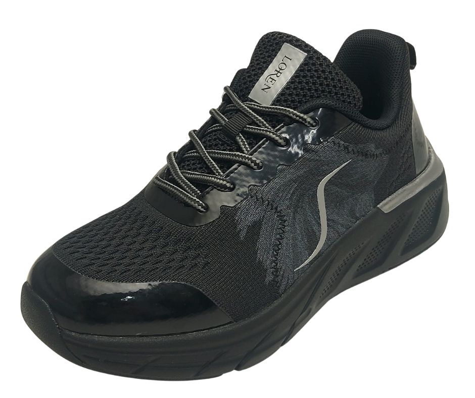 LOREN A2000 NERO scarpa sportiva molto comoda adatta a piedi sensibili