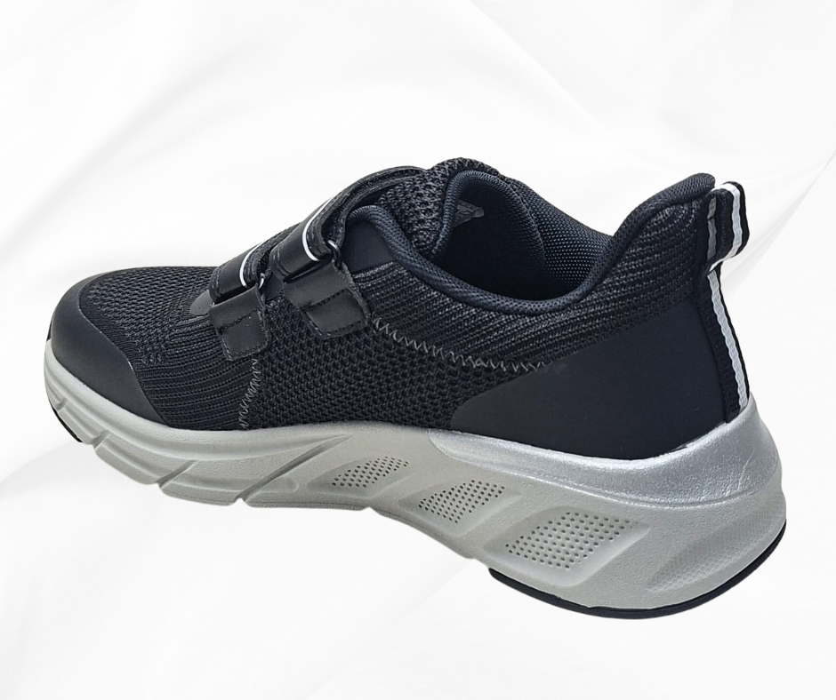 LOREN A2004 NERO sneaker donna con stretch predisosta per plantari