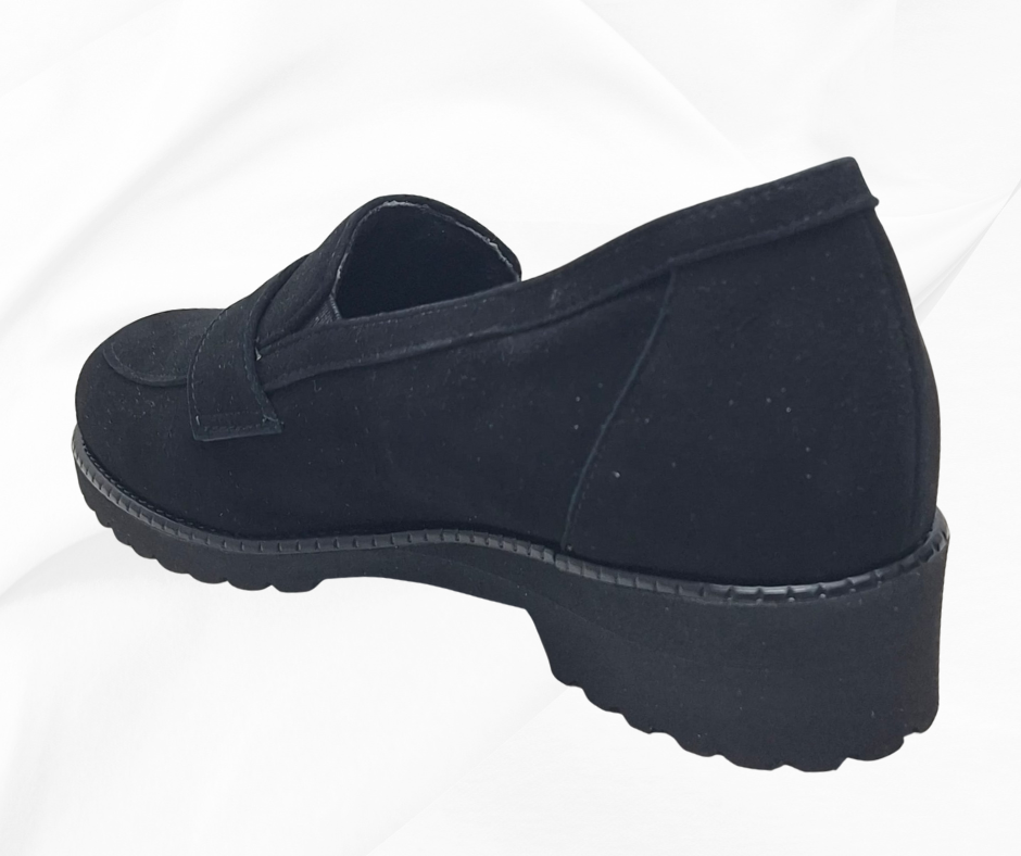 MARAL B012 CAMOSCIO NERO mocassino comodo predisposto per plantari