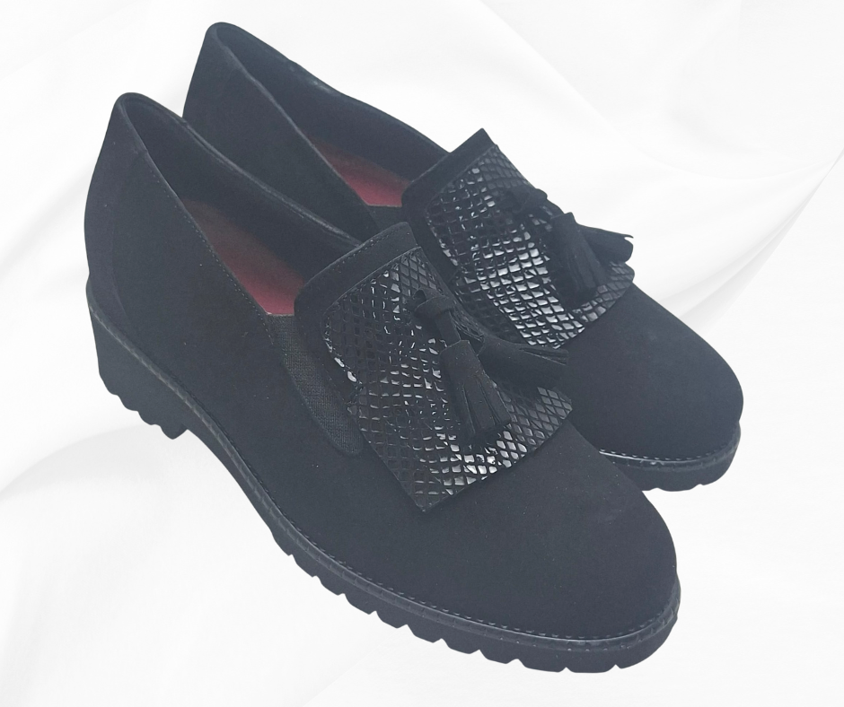 MARAL B027 camoscio nero scarpa molto comoda predisposte per planatri