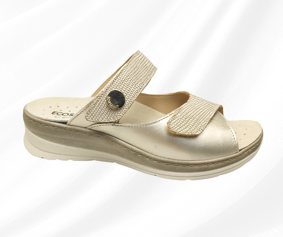 ECOSANIT BLANCA QUEEN PLATINO ciabatta molto comoda predisposta per plantari con stretch