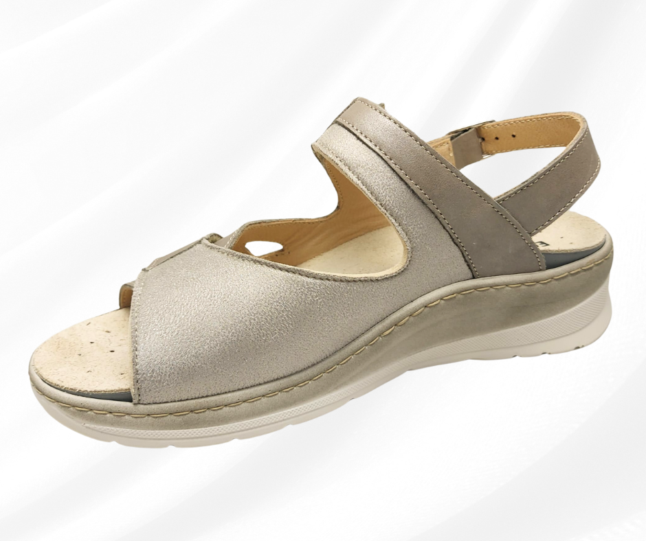 ECOSANIT BONSAI BEIGE sandalo molto comodo predisposto per plantari con stretch