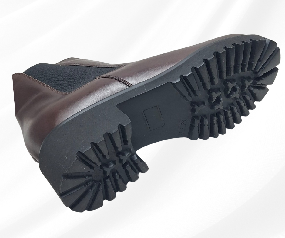 MARAL G003 TESTA DI MORO stivaletti in pelle con lampo predisposti per platare