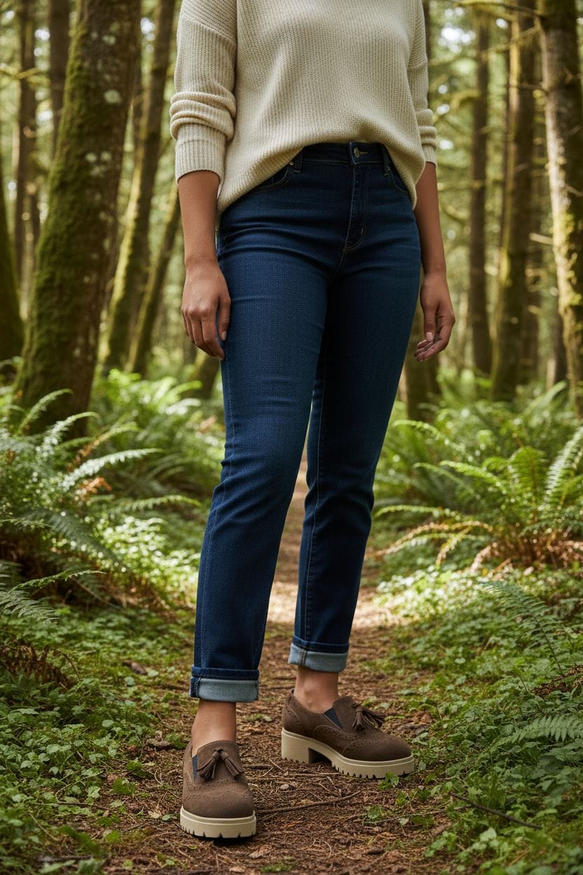 MARAL G020 MARRONE Scarpe da infilare nere in camoscio con suola robusta